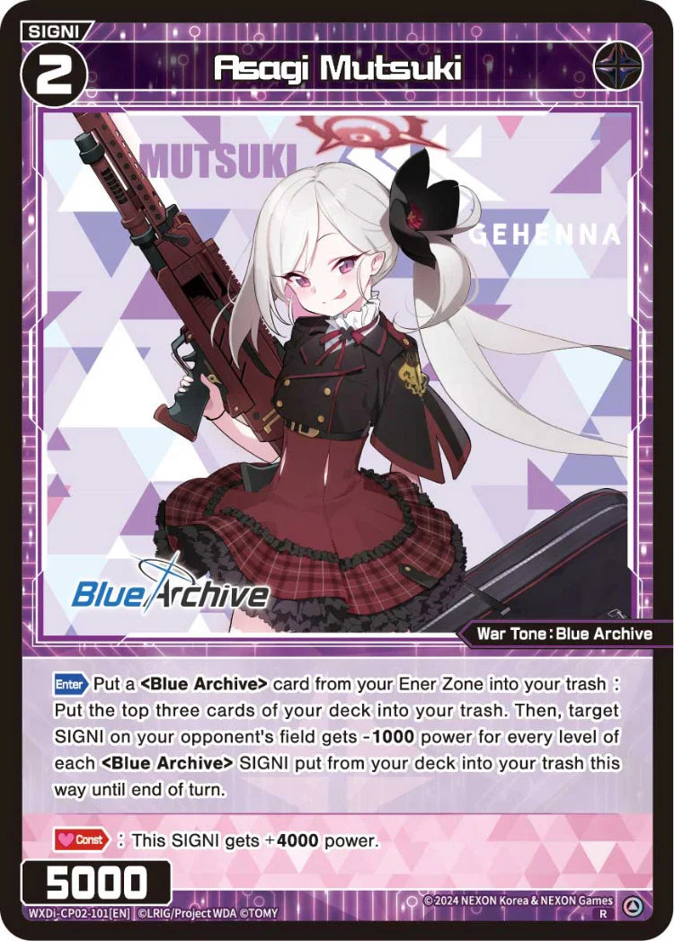 Wixoss - Blue Archive Diva Asagi Mutsuki