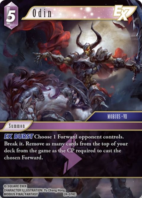 Odin - Foil - Final Fantasy TCG