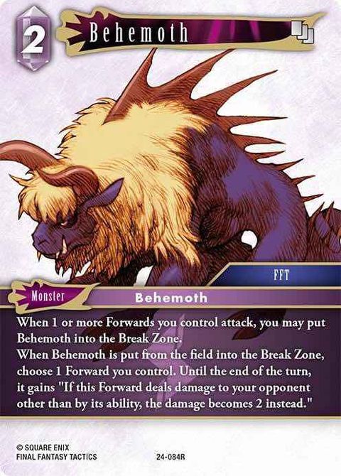 Behemoth - Foil - Final Fantasy TCG