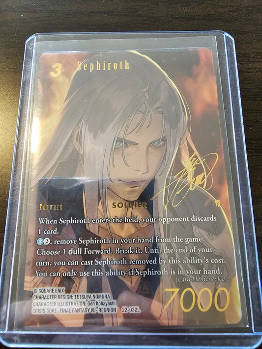 FINAL FANTASY TCG HIDDEN HOPE SEPHIROTH SIGNED FULL ART 22-032L