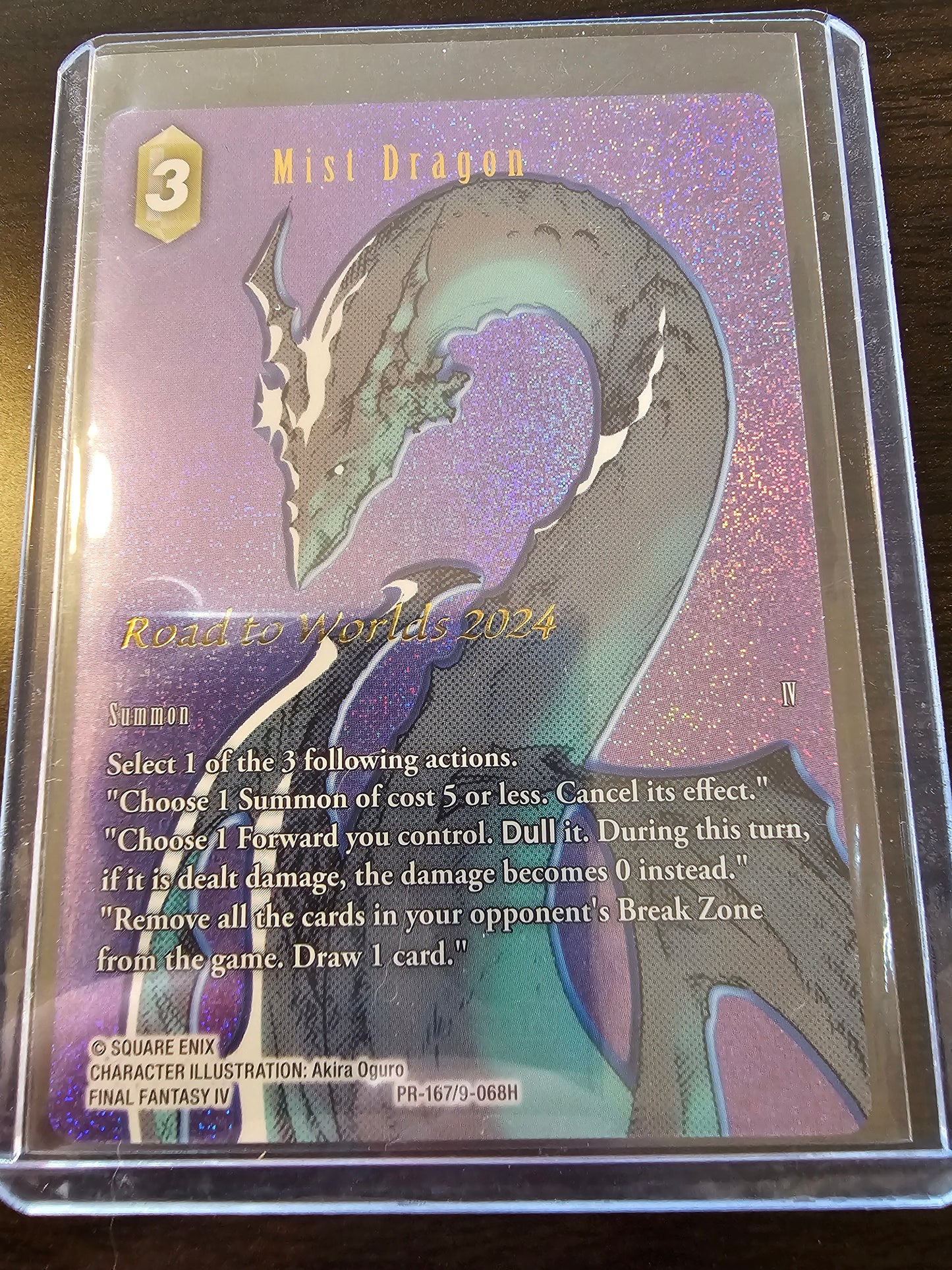 FINAL FANTASY TCG MIST DRAGON ROAD TO WORLDS 2024 FULL ART FOIL MT