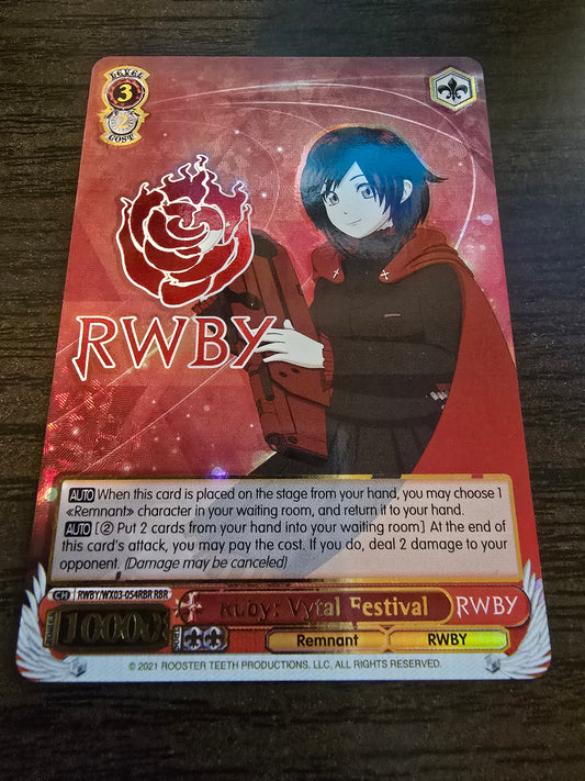 *DAMAGED* Ruby: Vytal Festival RWBY/WX03-054RBR