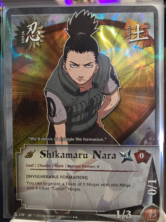 [Invulnerable Formation] Shikamaru Nara (238) Wavy Foil 1st Edition