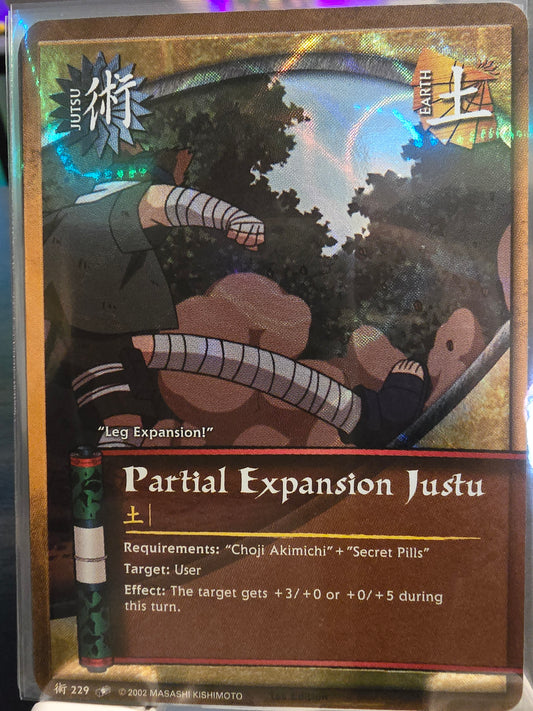 Partial Expansion Jutsu (229) Wavy Foil 1st Edition *Misprint*