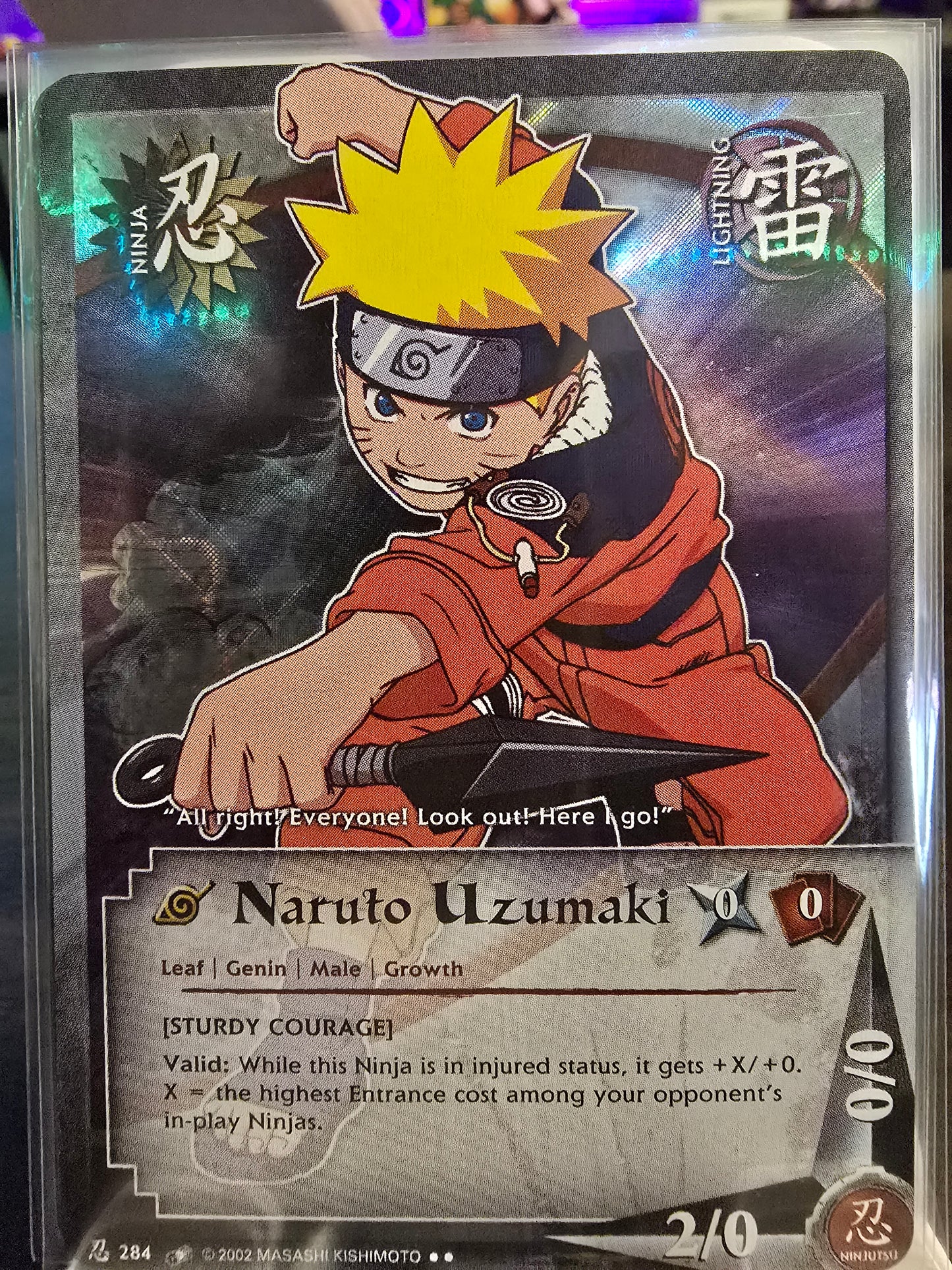 [Sturdy Courage] Naruto Uzumaki (284) 1st Edition Wavy Foil