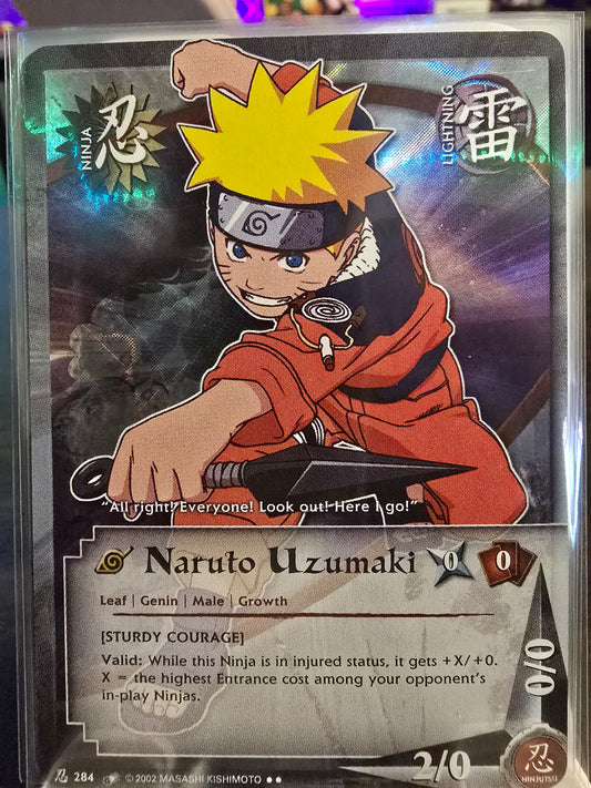 [Sturdy Courage] Naruto Uzumaki (284) 1st Edition Wavy Foil