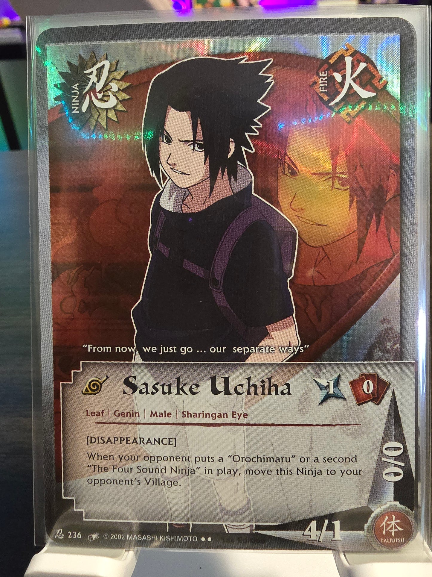 [Disappearance] Sasuke Uchiha (236) 1st Edition Foil