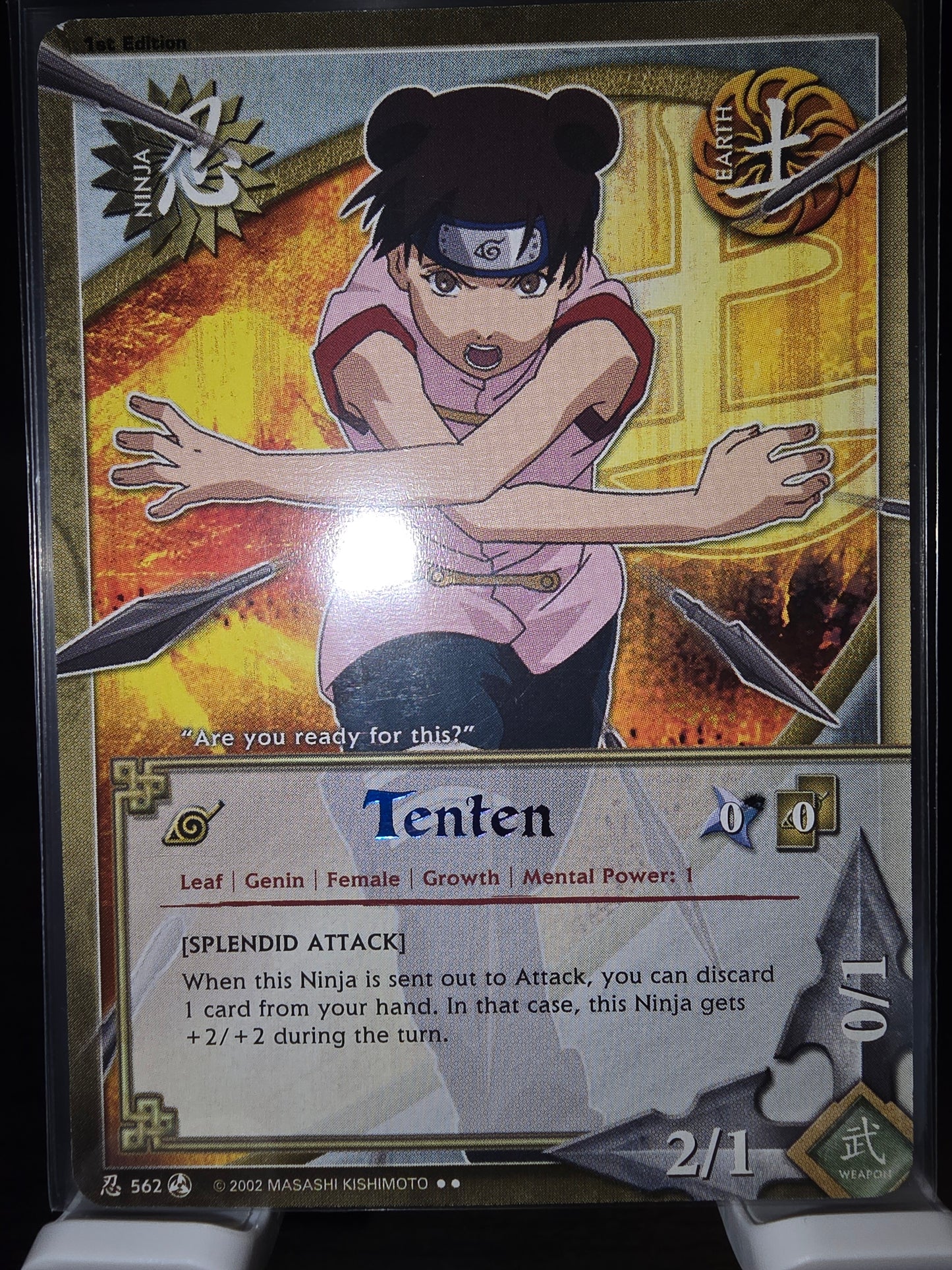 [Splendid Attack] Tenten (562) 1st Edition Rainbow Text