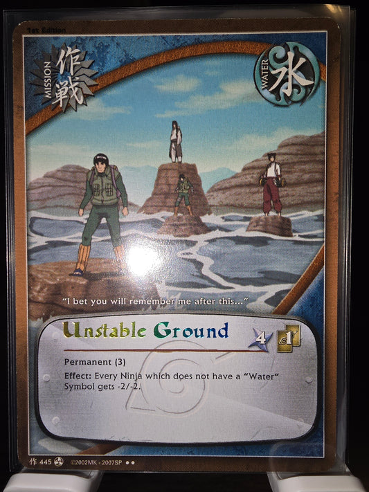 Unstable Ground (445) 1st Edition Rainbow Text