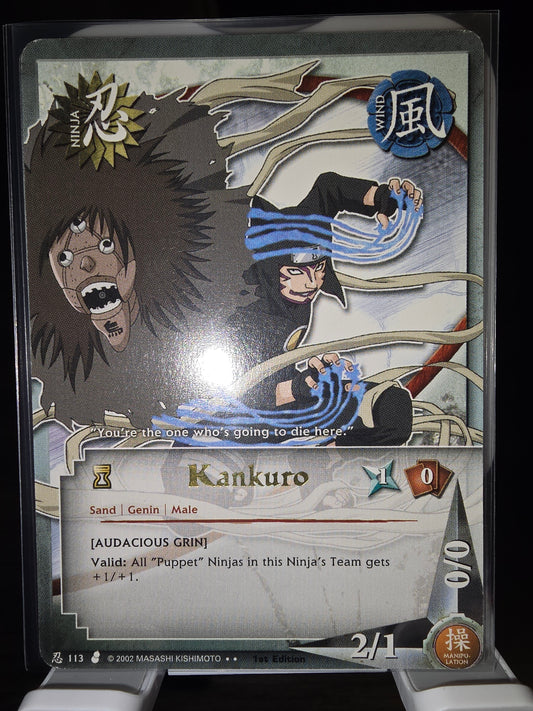 [Audacious Grin] Kankuro (113) 1st Edition Gold Text