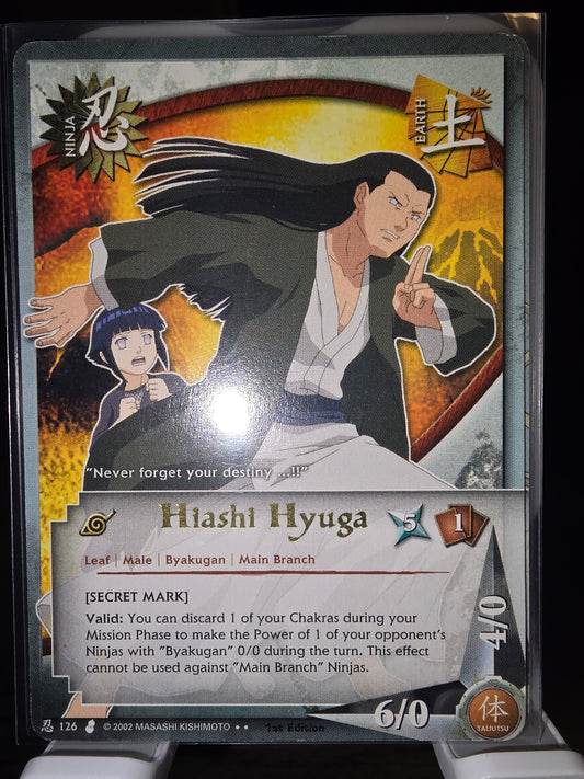 [Secret Mark] Hiashi Hyuga (126) 1st Edition Gold Text