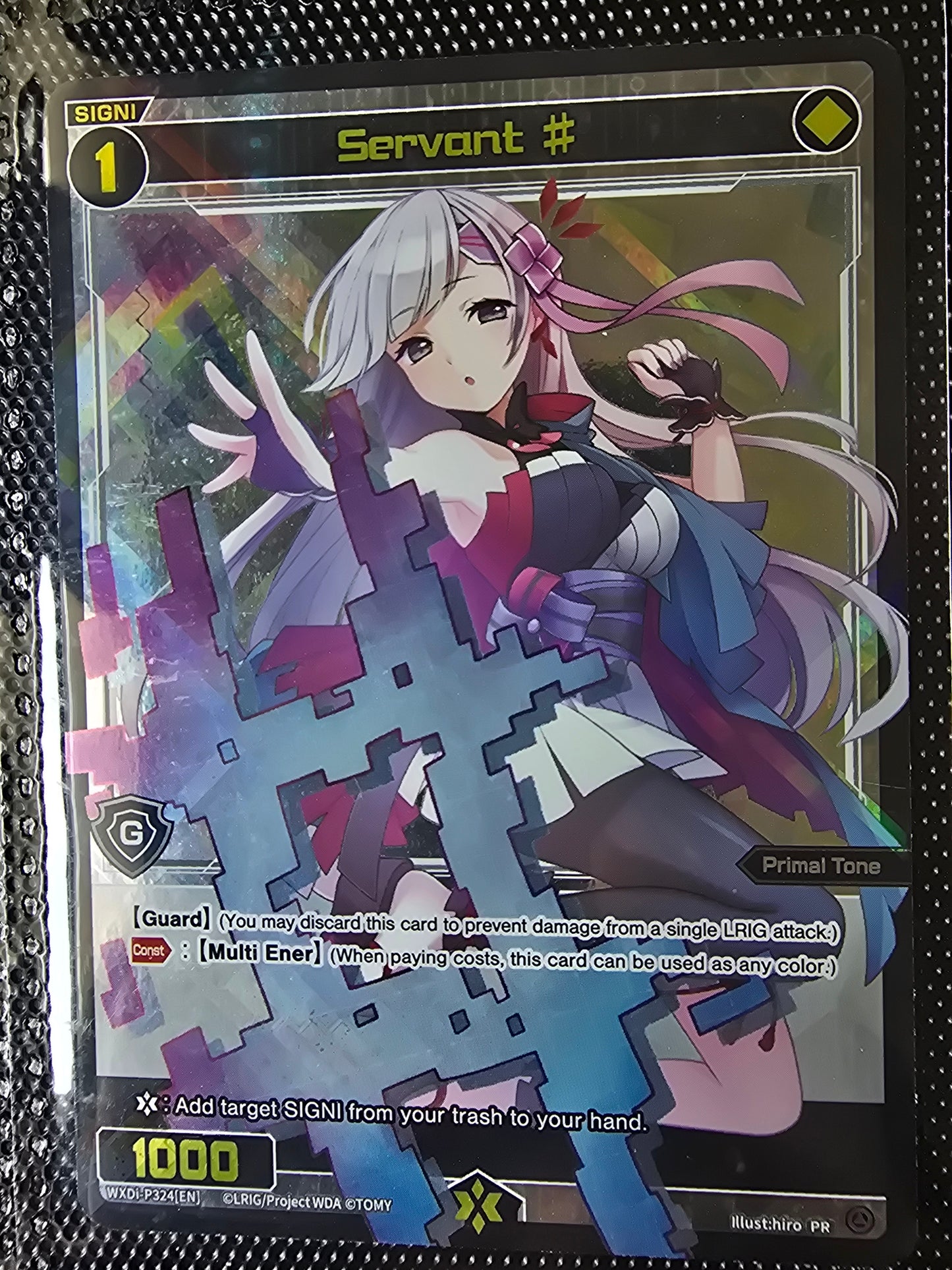 Servant # (Nanashi P324) - Wixoss English Edition - Box Topper Promo