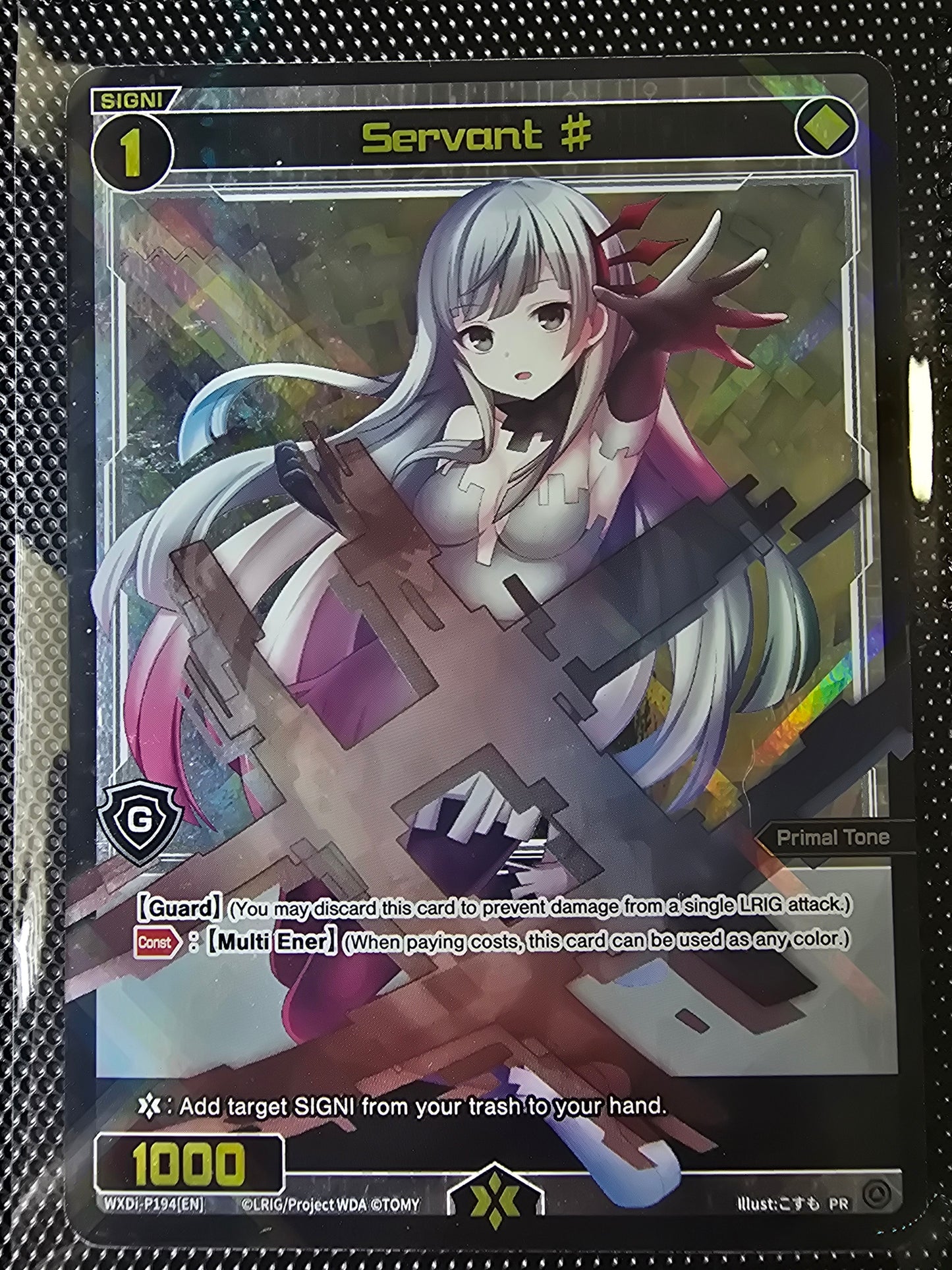 Servant # (Nanashi P194) - Wixoss English Edition - Box Topper Promo