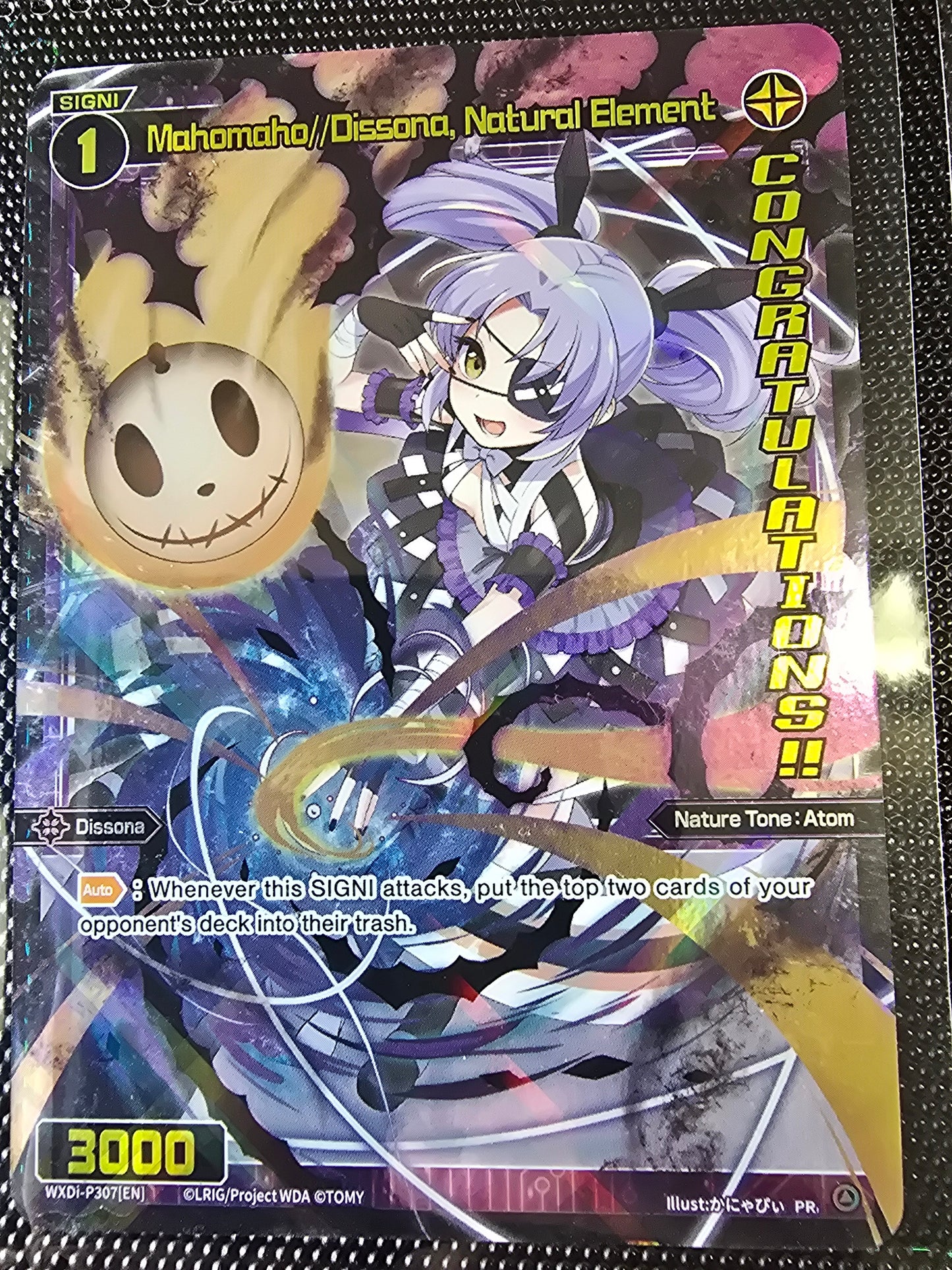 Mahomaho//Dissona, Natural Element (Congrats) - Wixoss Promos