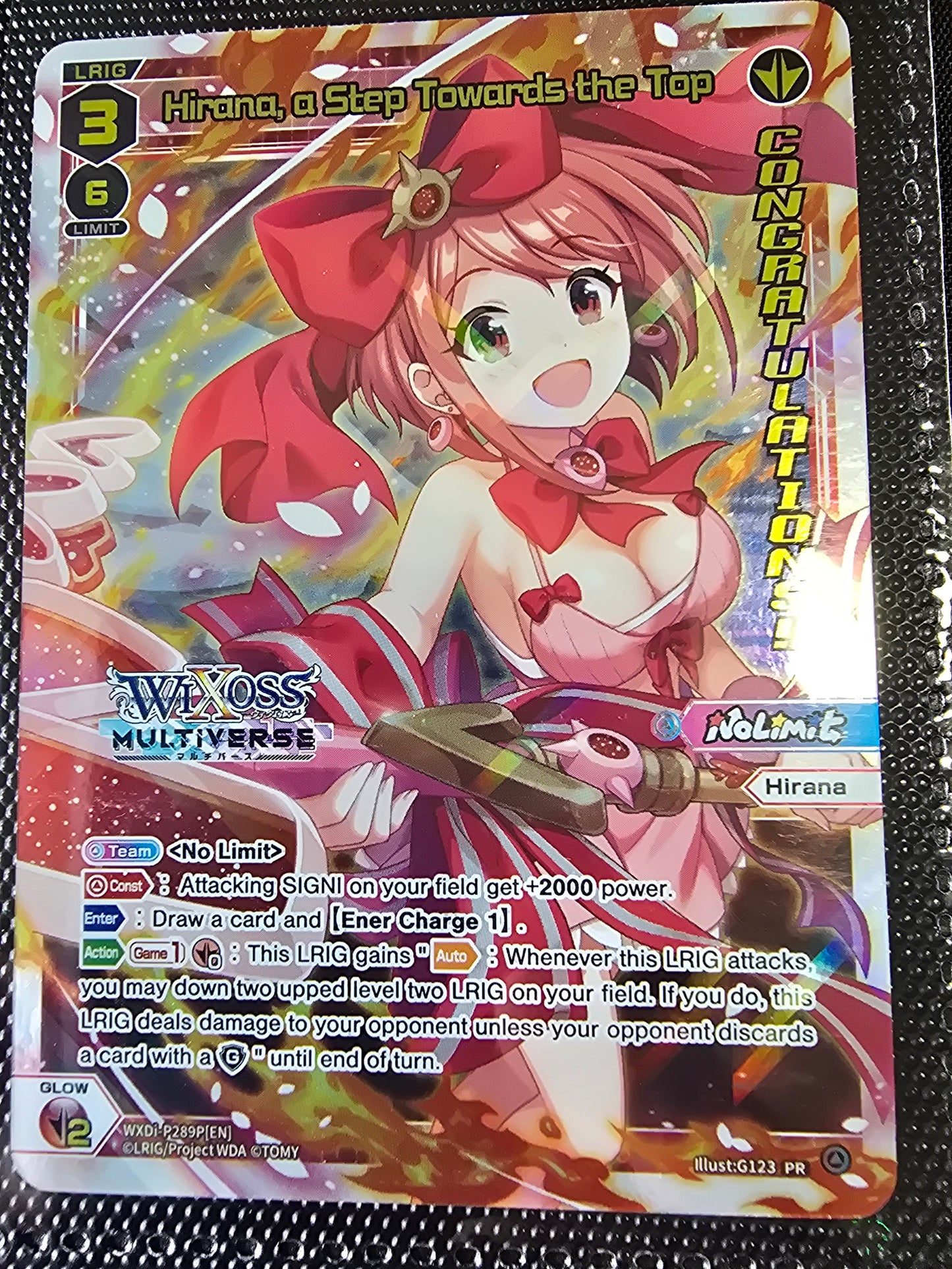 Hirana, a Step Towards the Top (Congrats) - Wixoss Promos