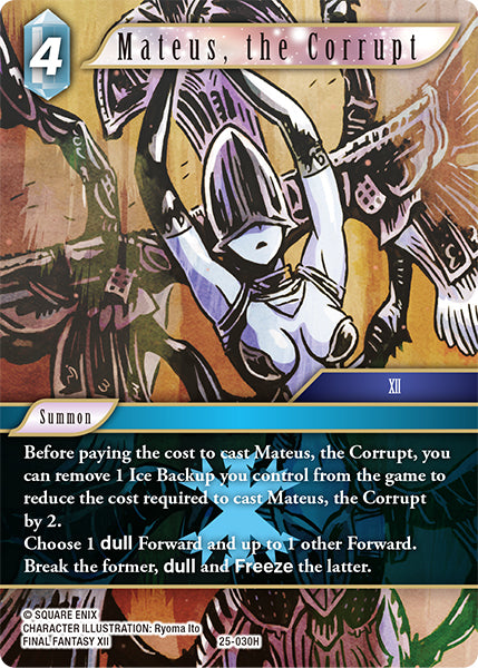 Mateus, the Corrupt 25-030H Foil - Final Fantasy TCG