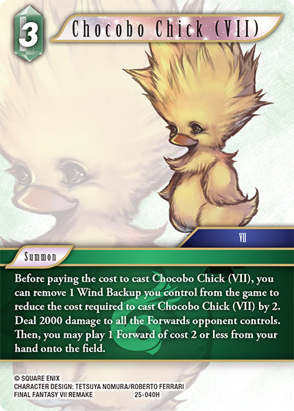 Chocobo Chick (VII) 25-040H Foil