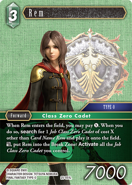 Rem 25-051L Foil - Final Fantasy TCG