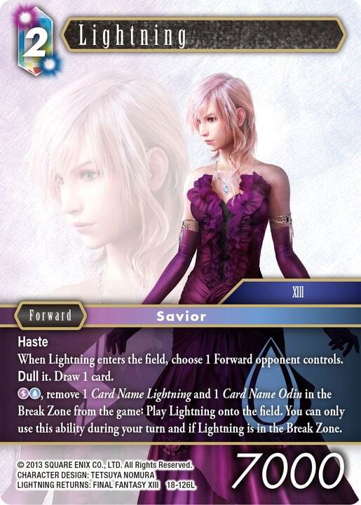 Lightning 18-126L Foil (LP) - Final Fantasy TCG