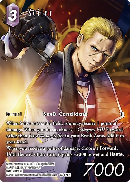 Seifer 18-075R (Full Art)